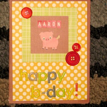 Aarons Bday card