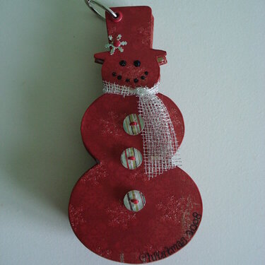 Christmas mini album - snowman