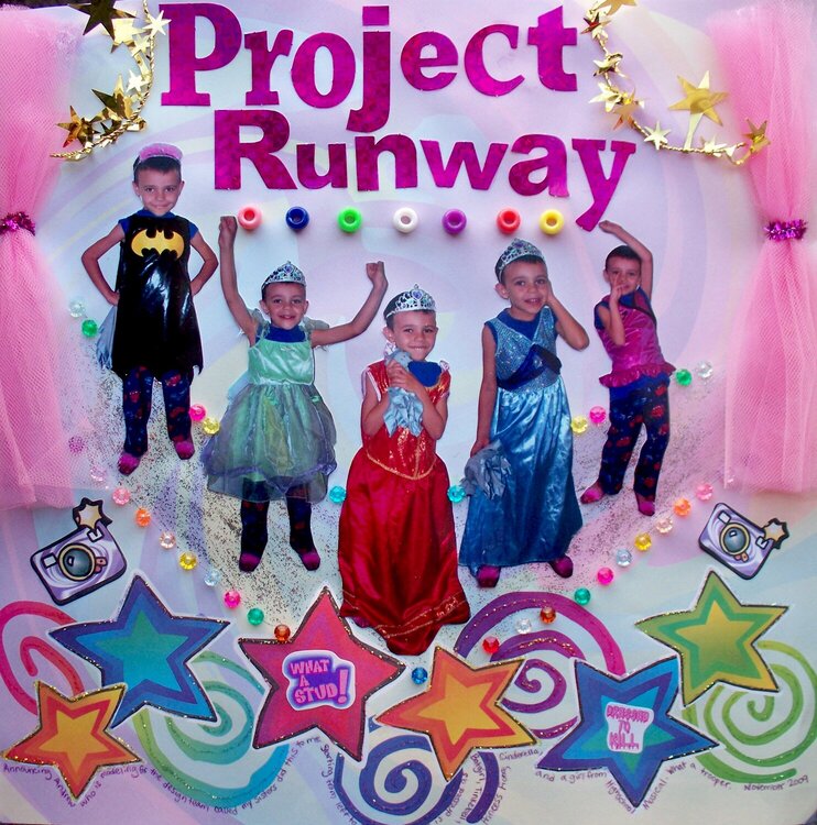 Project Runway (model= my son lol)