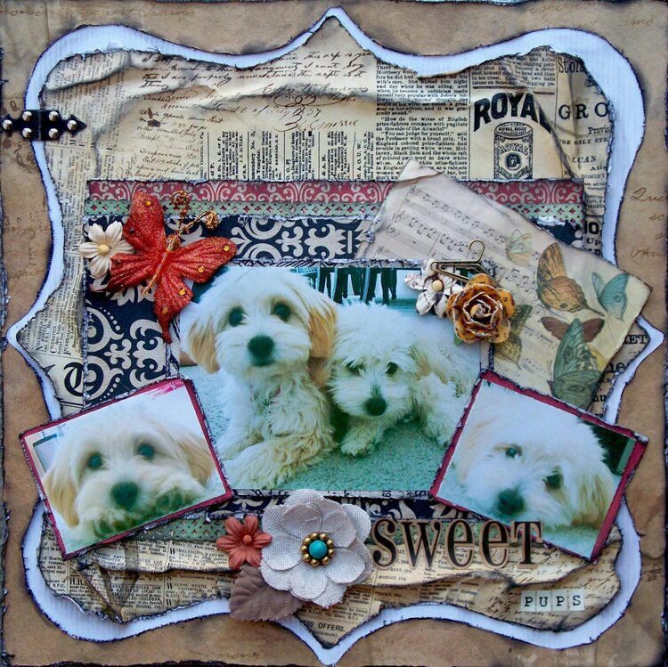 Scraps of Darkness &amp; Sketches: Creatively Yours ~ Sweet Pups