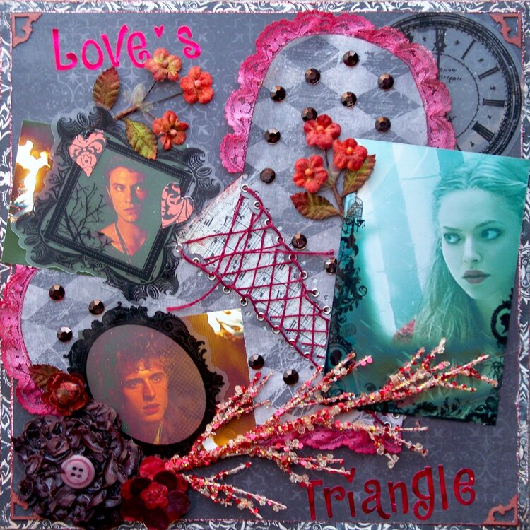 Scraps of Darkness &amp; Sketches: Creatively Yours ~ Love&#039;s Triangle