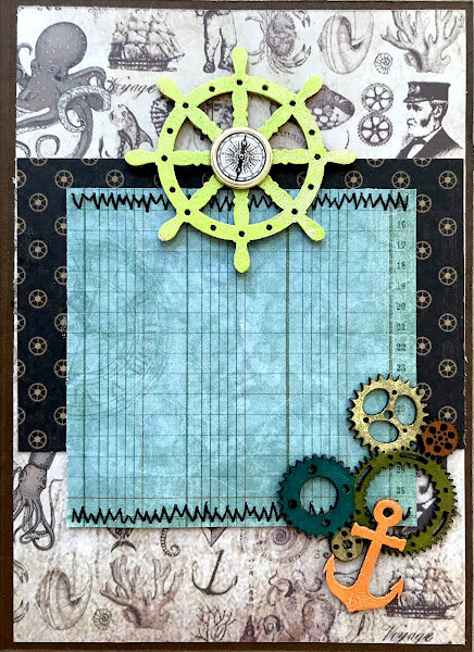 Blank Octopus Steampunk Card