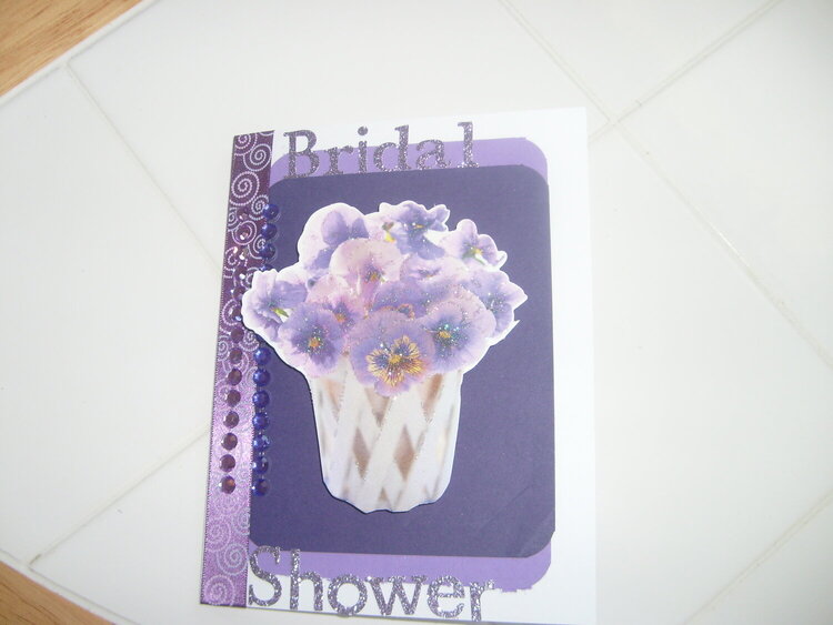 bridal shower card