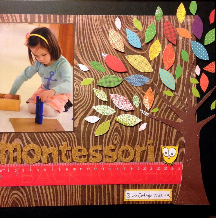 Growing up Montessori (right side of 2 page layout)