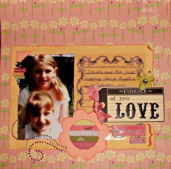 Evidence of your Love (Scraplift Challenge #73)