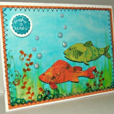 Make a wish fish card - WSW Challenges
