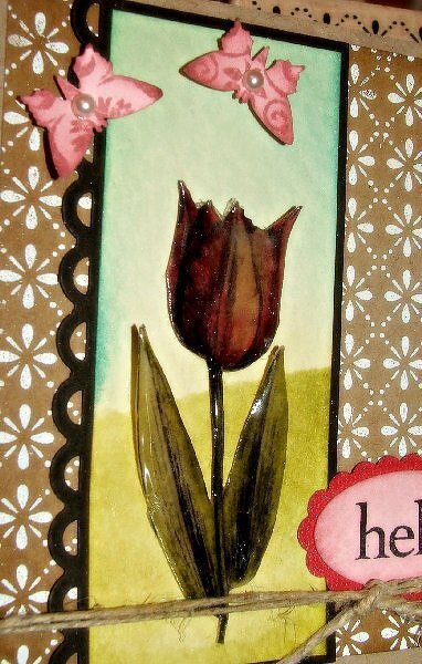 Hello - tulip card