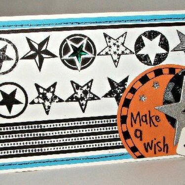 Make a wish star card - WSW long tall/quilt and others