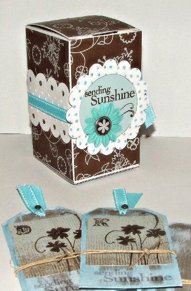 Decorated box and tags - WSW challenges