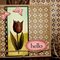 Hello - tulip card