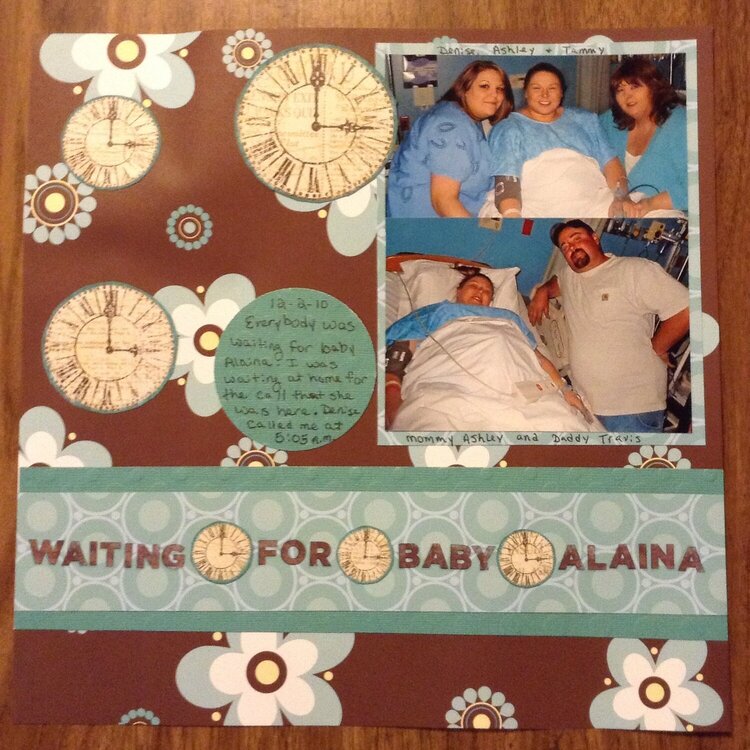 Waiting for baby Alaina
