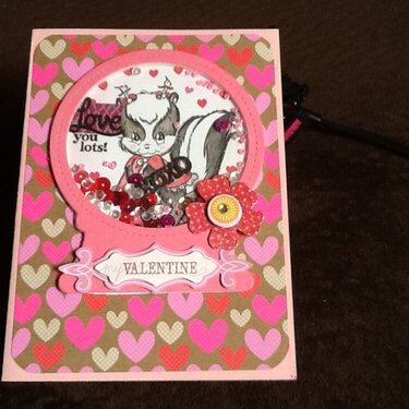 Valentine shaker card