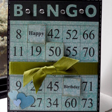 BINGO 50 Birthday Card