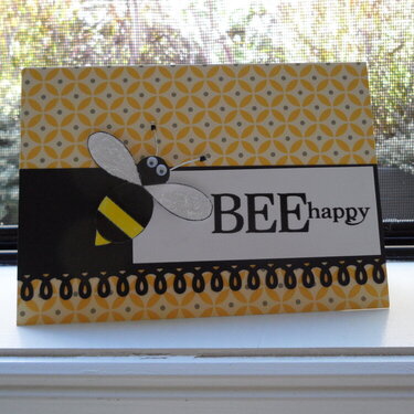 bee happy card