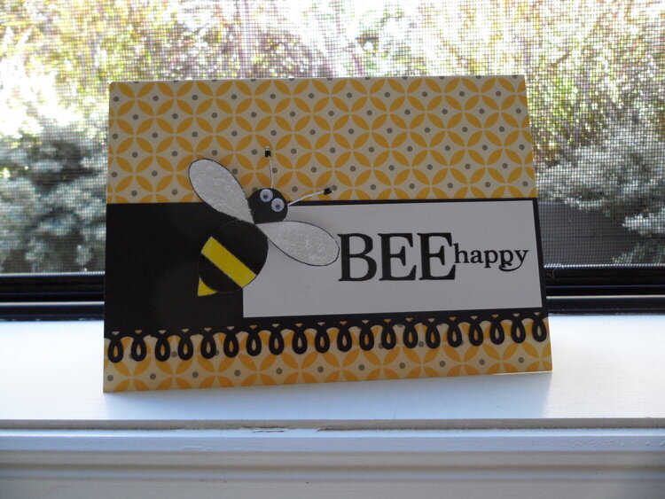 bee happy card