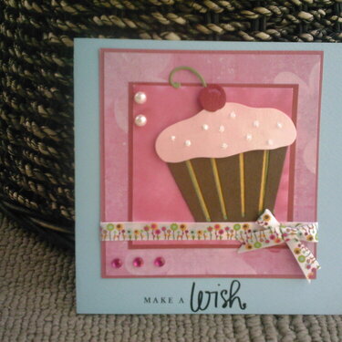 cupcake birthday card