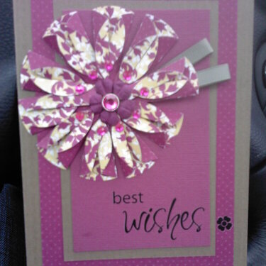 floral best wishes card