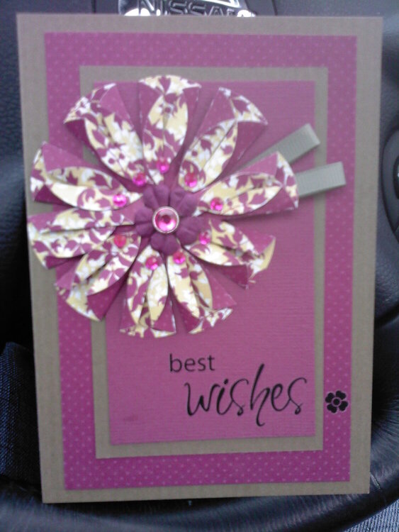floral best wishes card