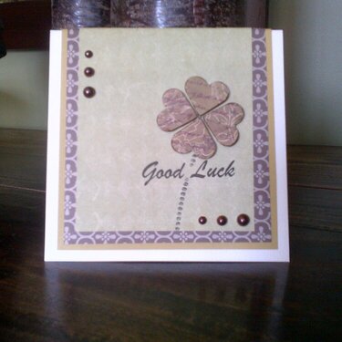 GOOD LUCK Card