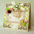 ** dotted with flowers card **