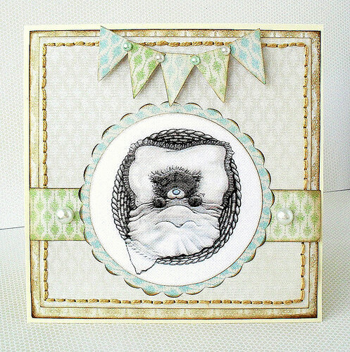 ** Baby card in blue **