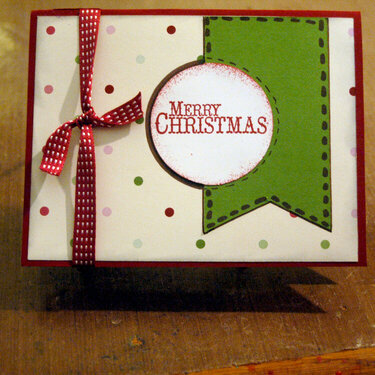 Stampin&#039; Up Christmas Card for Operation Handmade Blessings