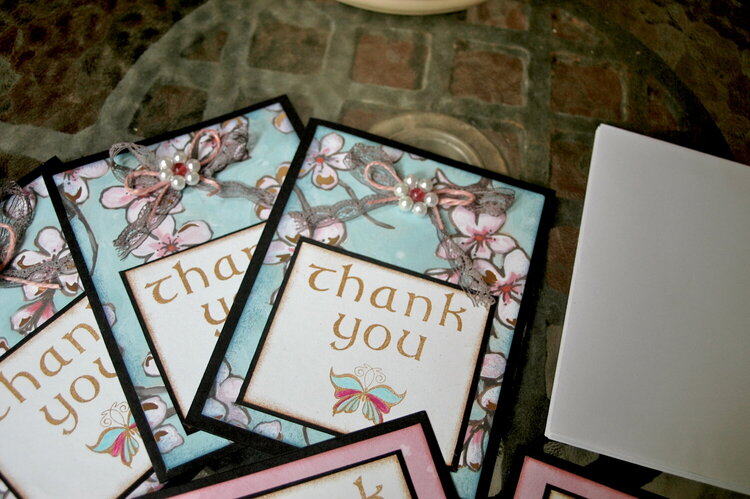 Blooming Thank You Card Set