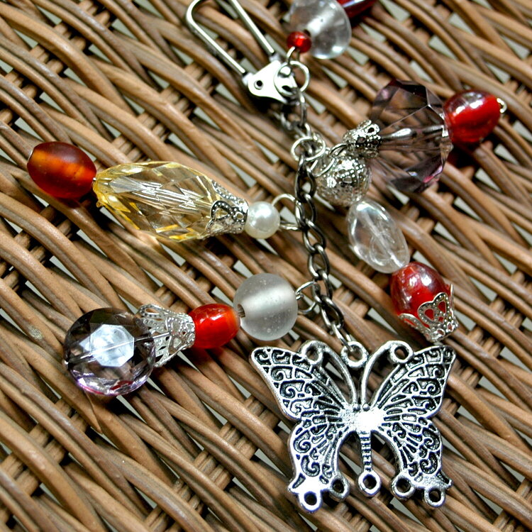 Red Butterfly Charm