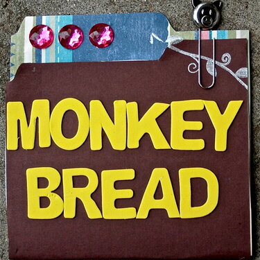Monkey Bread Recipe Card #3b