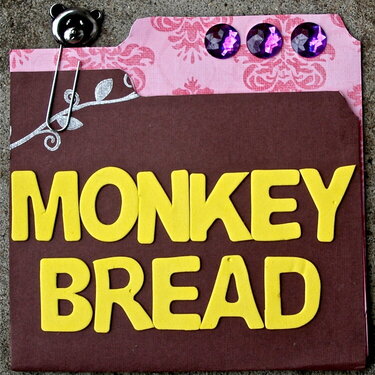 Monkey Bread Recipe Card Design #3a