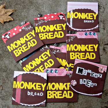 Monkey Bread Recipe Cards