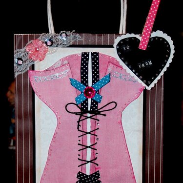 Valentine Altered Bag, Tag, and Pin