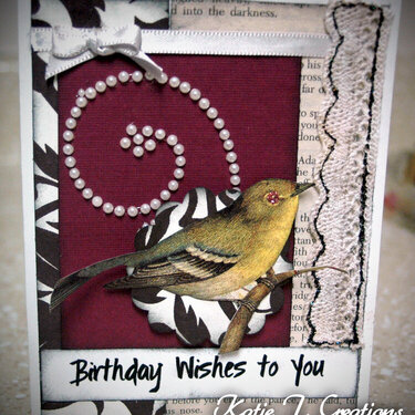 A Little Bit Vintage Birthday Card