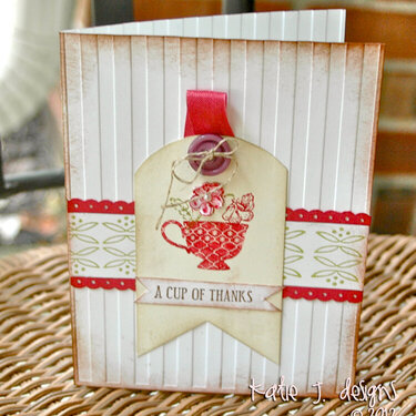 A Cup of Thanks (Stampin&#039; Up Card)