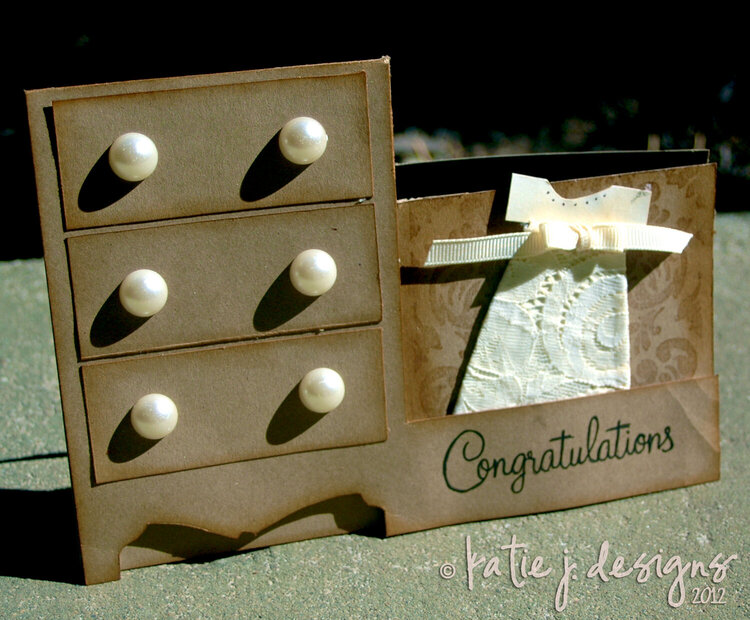 Congratulations Baby Dresser Card