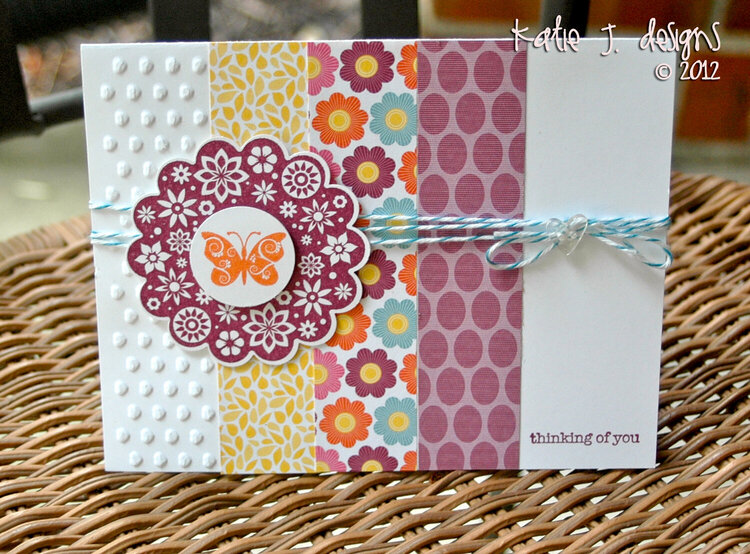 Thinking of You (Stampin&#039; Up Card)