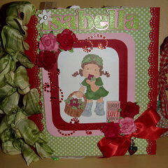 Strawberry themed Paper Bag Album for my Sweetie Pie