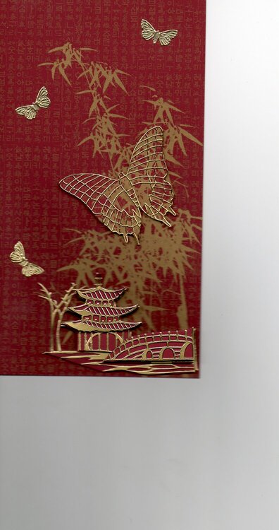 3-d chines card