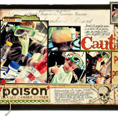 Caution! *NEW Pink Paislee*