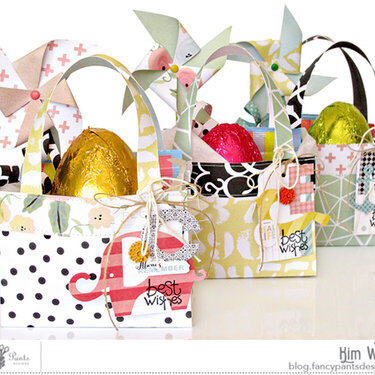 Easter Bags, Tags &amp; Pinwheels *Fancy Pants Designs*