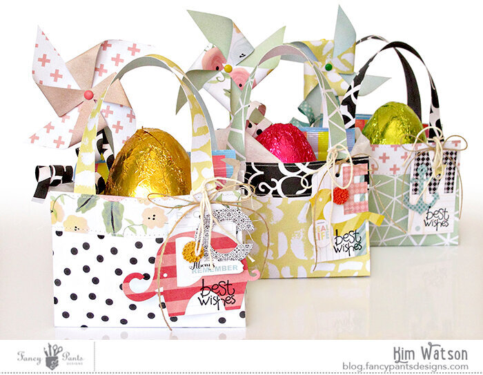 Easter Bags, Tags &amp; Pinwheels *Fancy Pants Designs*