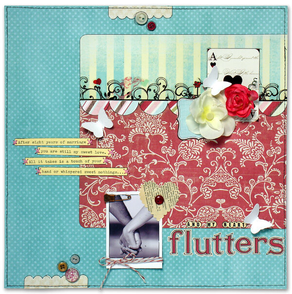 ...And my heart flutters *Feb Cocoa Daisy kit*