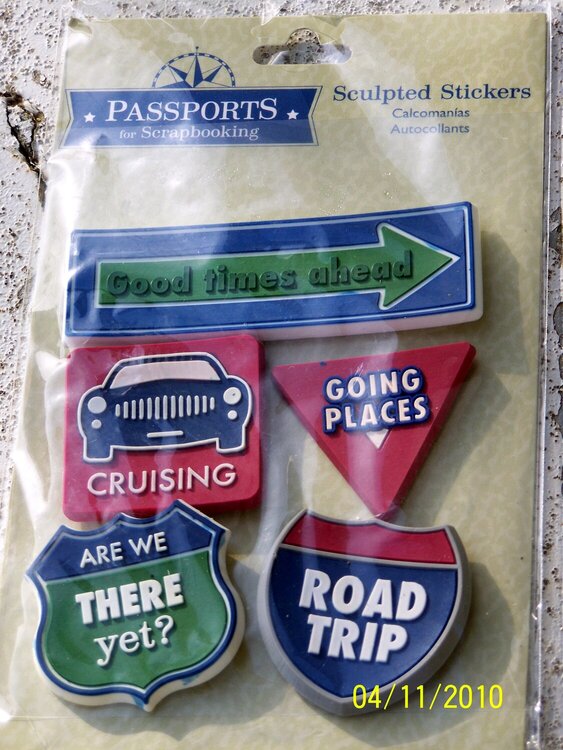 Travel Rubber 3-D Stickers Extra Stash Stuff Trade Item