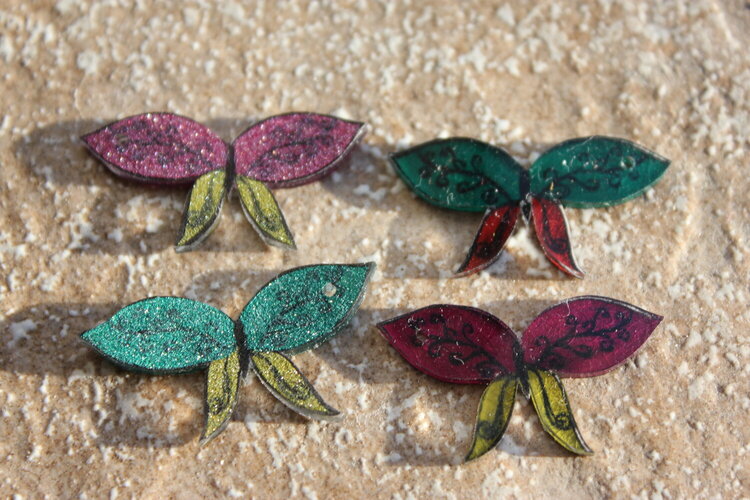 Butterfliy Charms made from shrinky dink