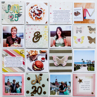 2014 Project Life | June Anniversary Insert Front
