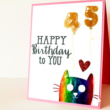 Foiled Birthday Card