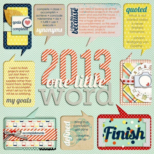 2013 One Little Word