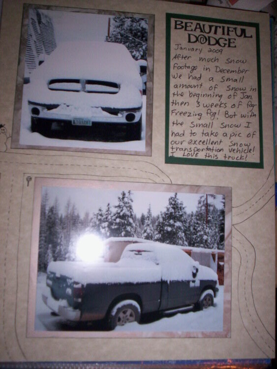 My Beautiful Dodge Truck In Winter