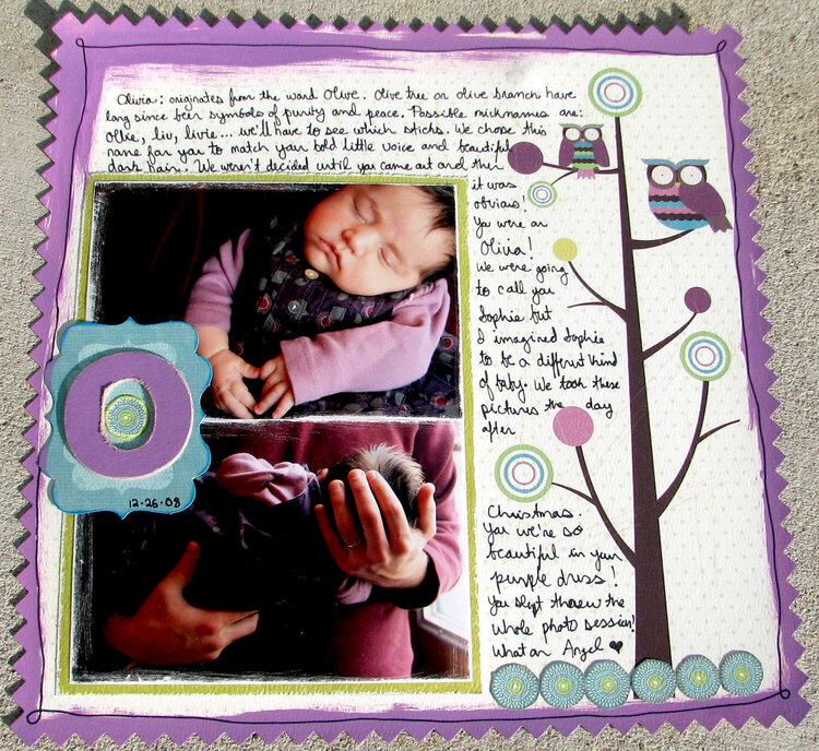 Purple baby layout