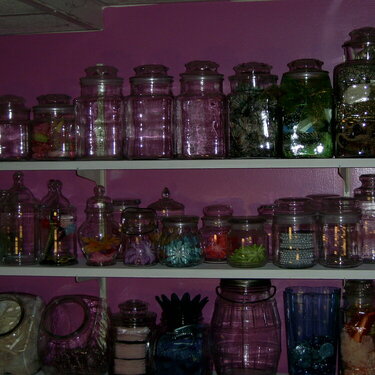 Jars to organize embellishments